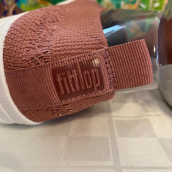 FitFlop Women's Uberknit Slip-on Ballerina Ballet Flat, Miami Violet, Size 8 - Picture 5 of 14